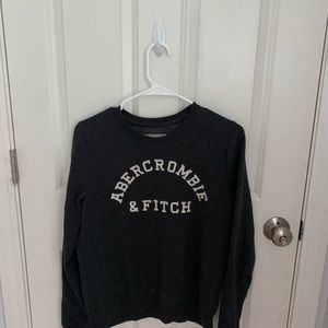 Abercrombie and Kids dark grey crew neck sweatshirt
